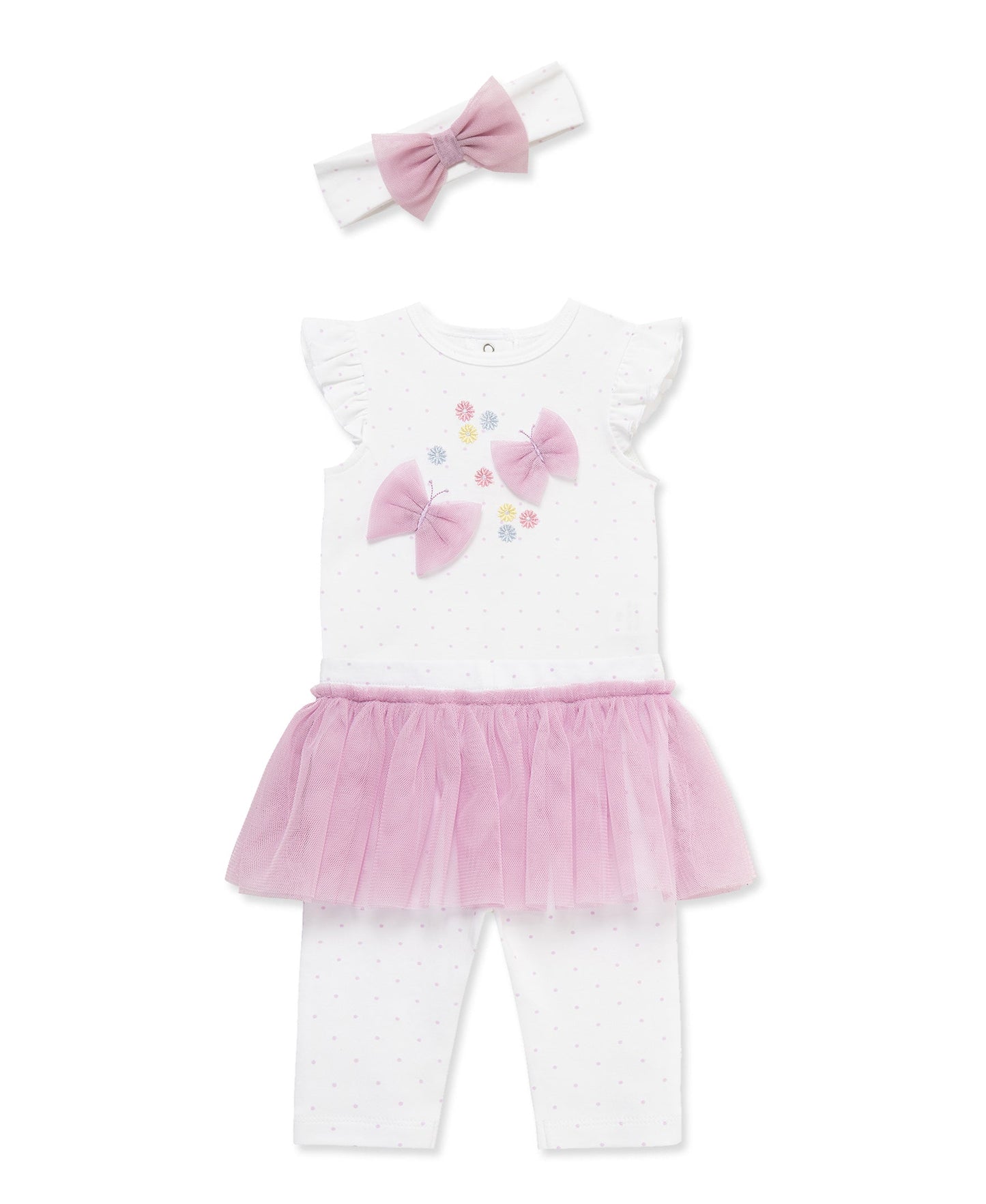 Butterfly Skegging & Headband Set (3M-12M)