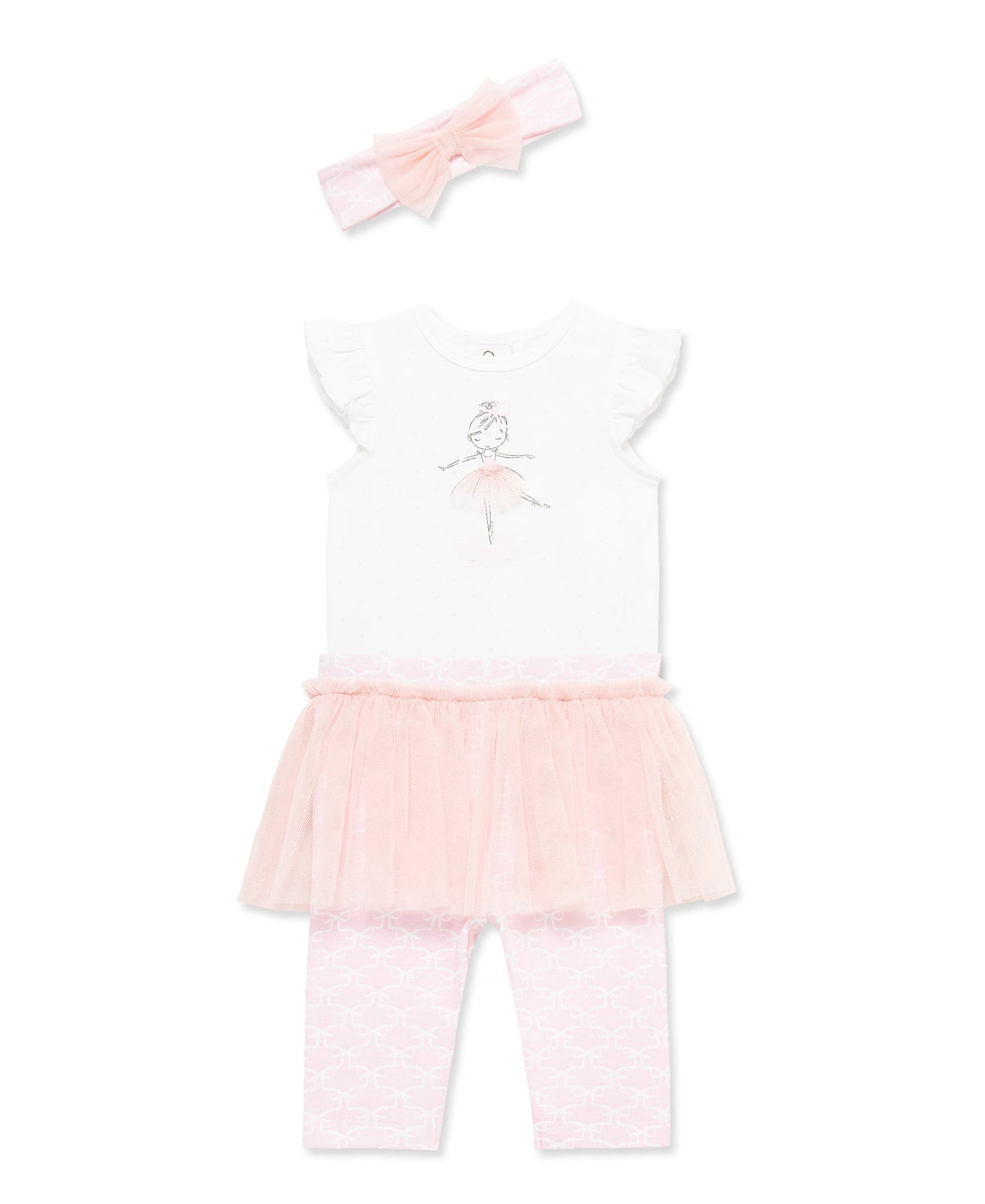 Ballet Skegging & Headband Set (3M-12M)