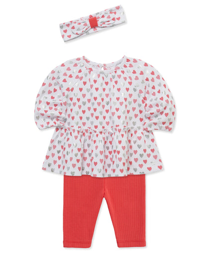 Hearts Tunic & Legging Set (3M-12M)