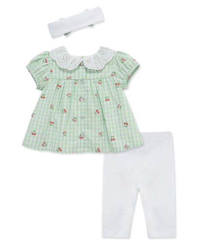 Cherry Check Tunic & Legging Set (3M-12M)