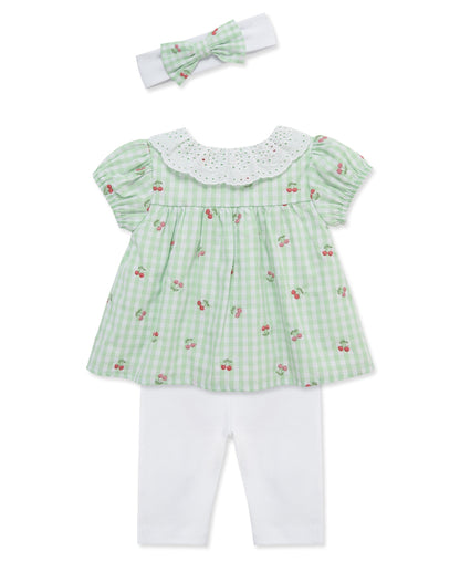 Cherry Check Tunic & Legging Set (3M-12M)