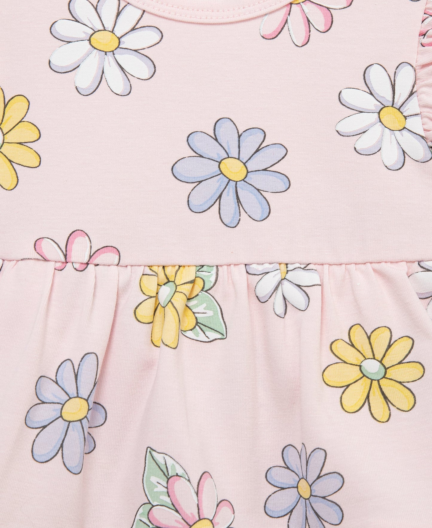 Fun Daisy Bodysuit Dress & Headband