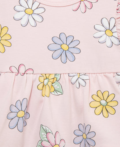 Fun Daisy Bodysuit Dress & Headband