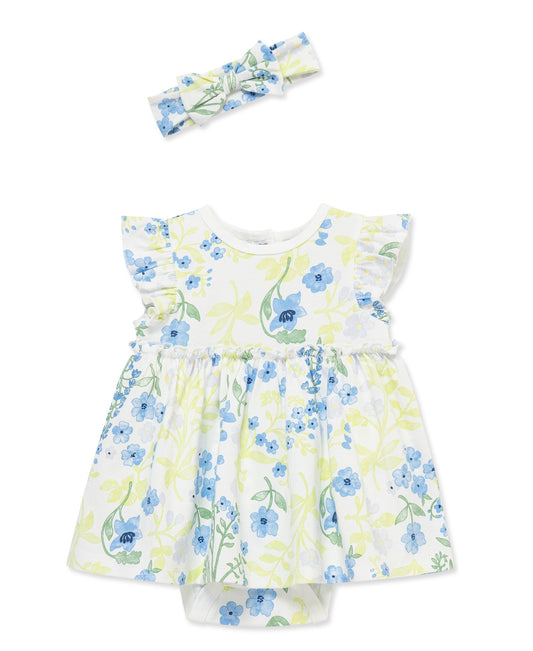 Bluebells Bodysuit Dress & Headband