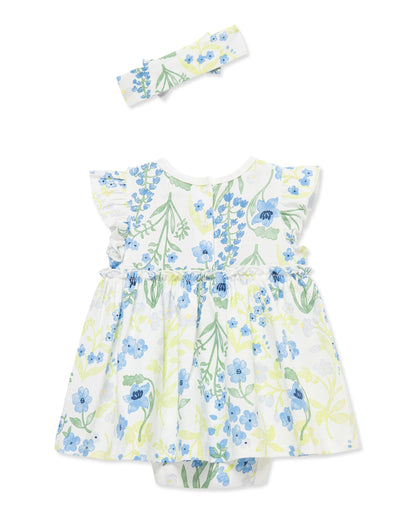Bluebells Bodysuit Dress & Headband