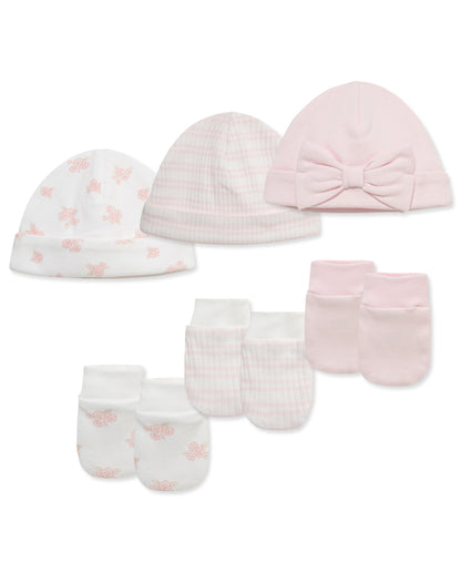 Dainty Bears Hat & Mitt Set