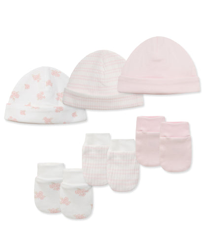 Dainty Bears Hat & Mitt Set