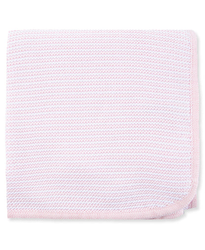 Pink Textured Receiving Blanket