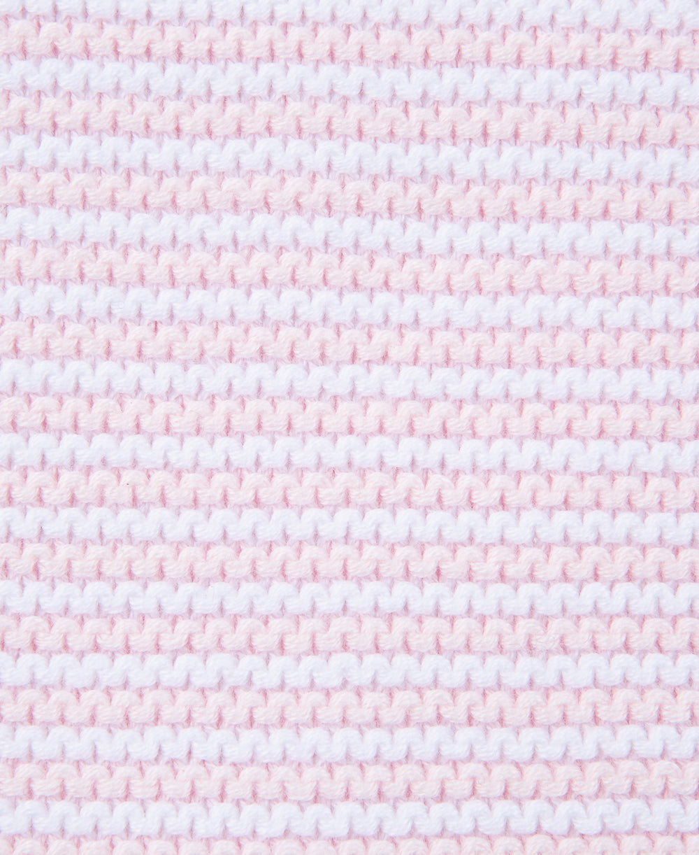 Pink Textured Receiving Blanket