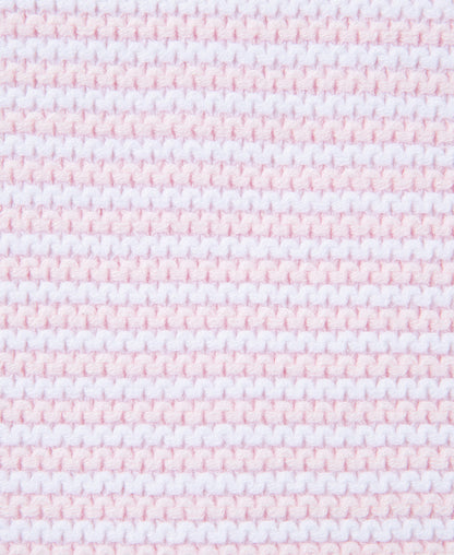 Pink Textured Receiving Blanket