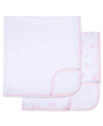 Joyful Bears 2-Pack Receiving Blankets