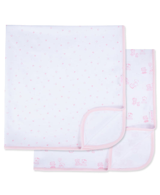 Joyful Bears 2-Pack Receiving Blankets