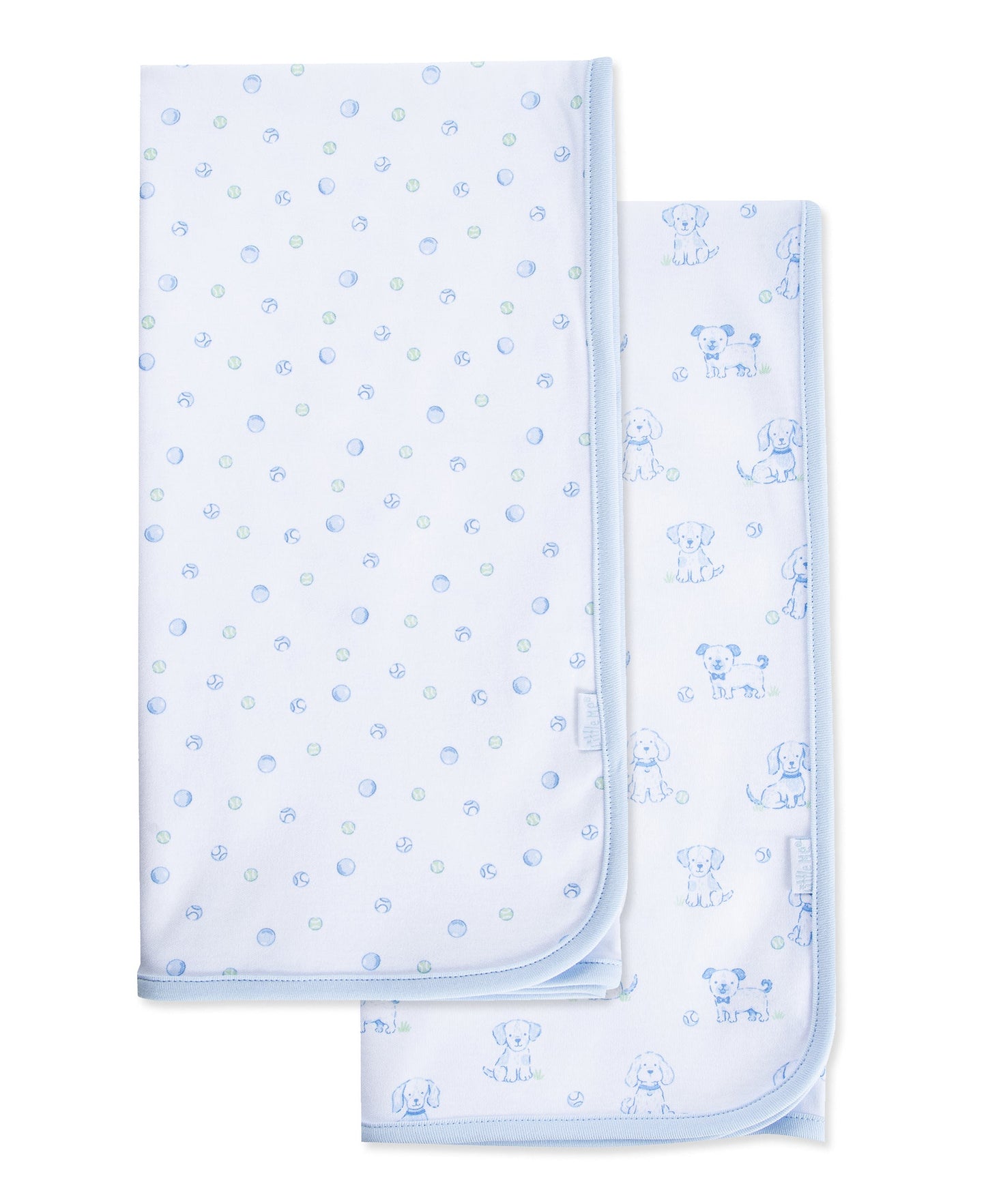 Peppy Puppies Receiving Blankets (2-Pack)