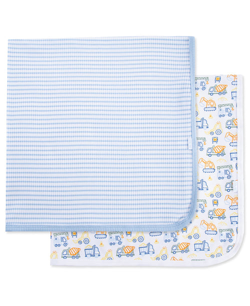 Truck Zone Receiving Blankets (2-Pack)