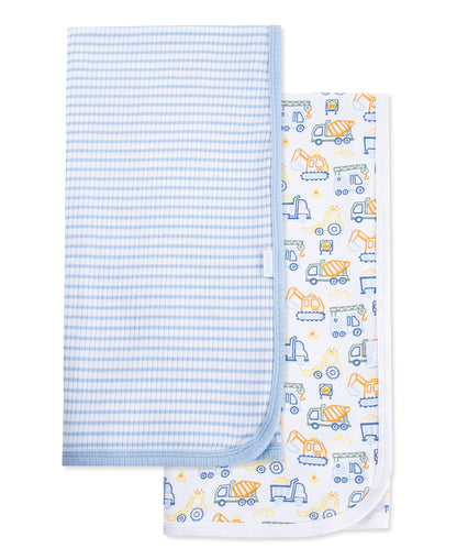 Truck Zone Receiving Blankets (2-Pack)