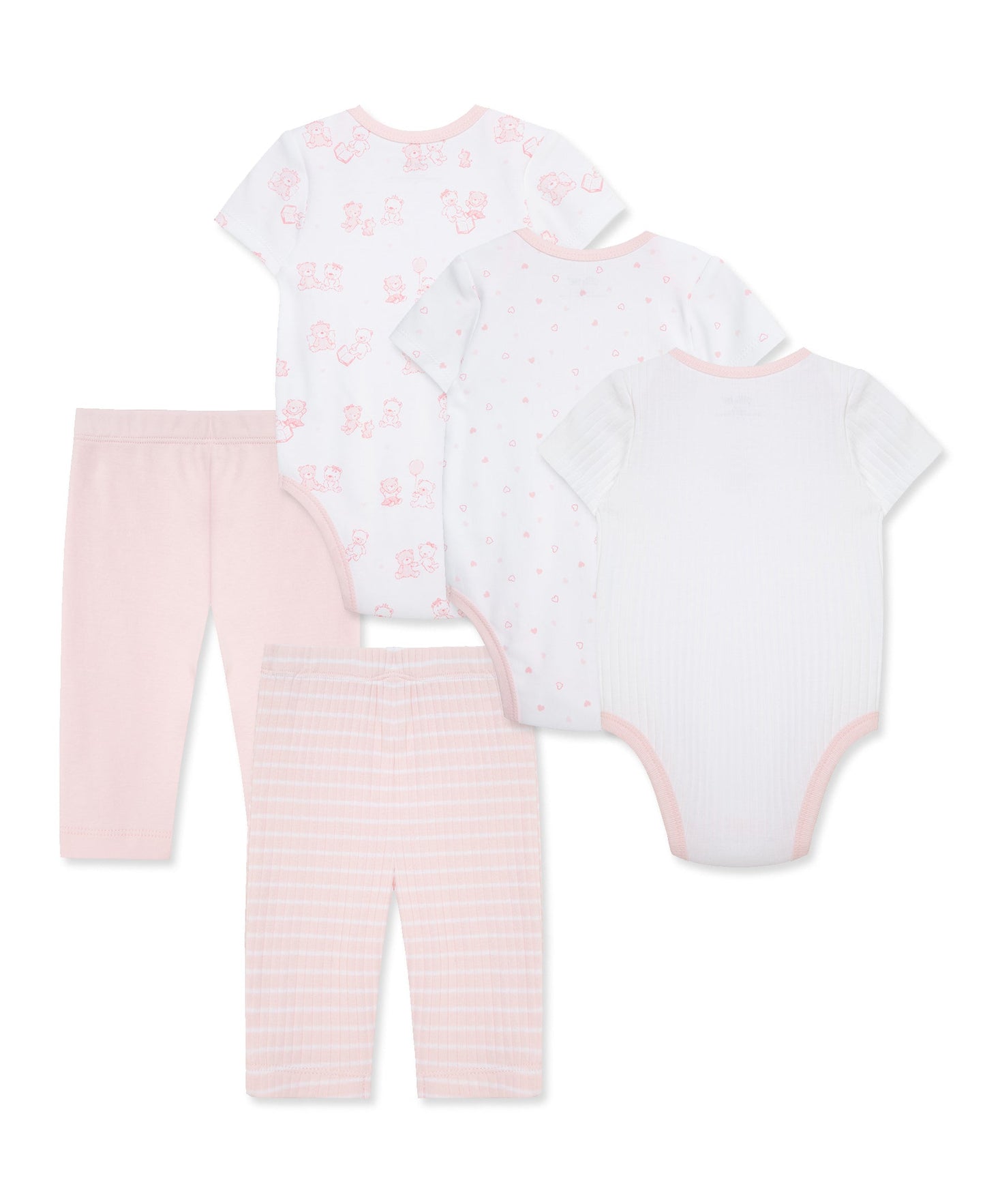 Joyful Bears 5-Piece Bodysuit & Pant Set