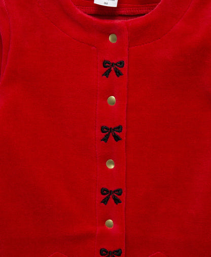 Bows 3 Piece Cardigan Set (3M-9M)