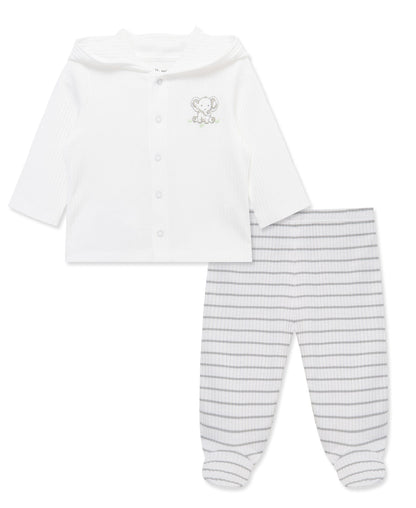 Baby Elephants 2-Piece Cardigan Set