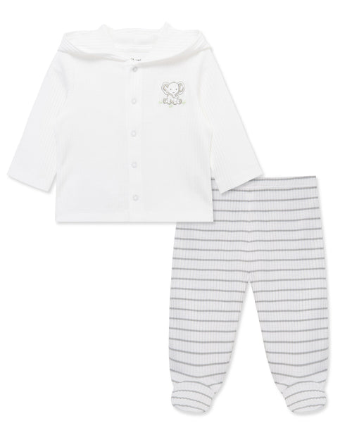 Baby Elephants 2-Piece Cardigan Set