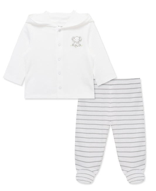 Baby Elephants 2-Piece Cardigan Set