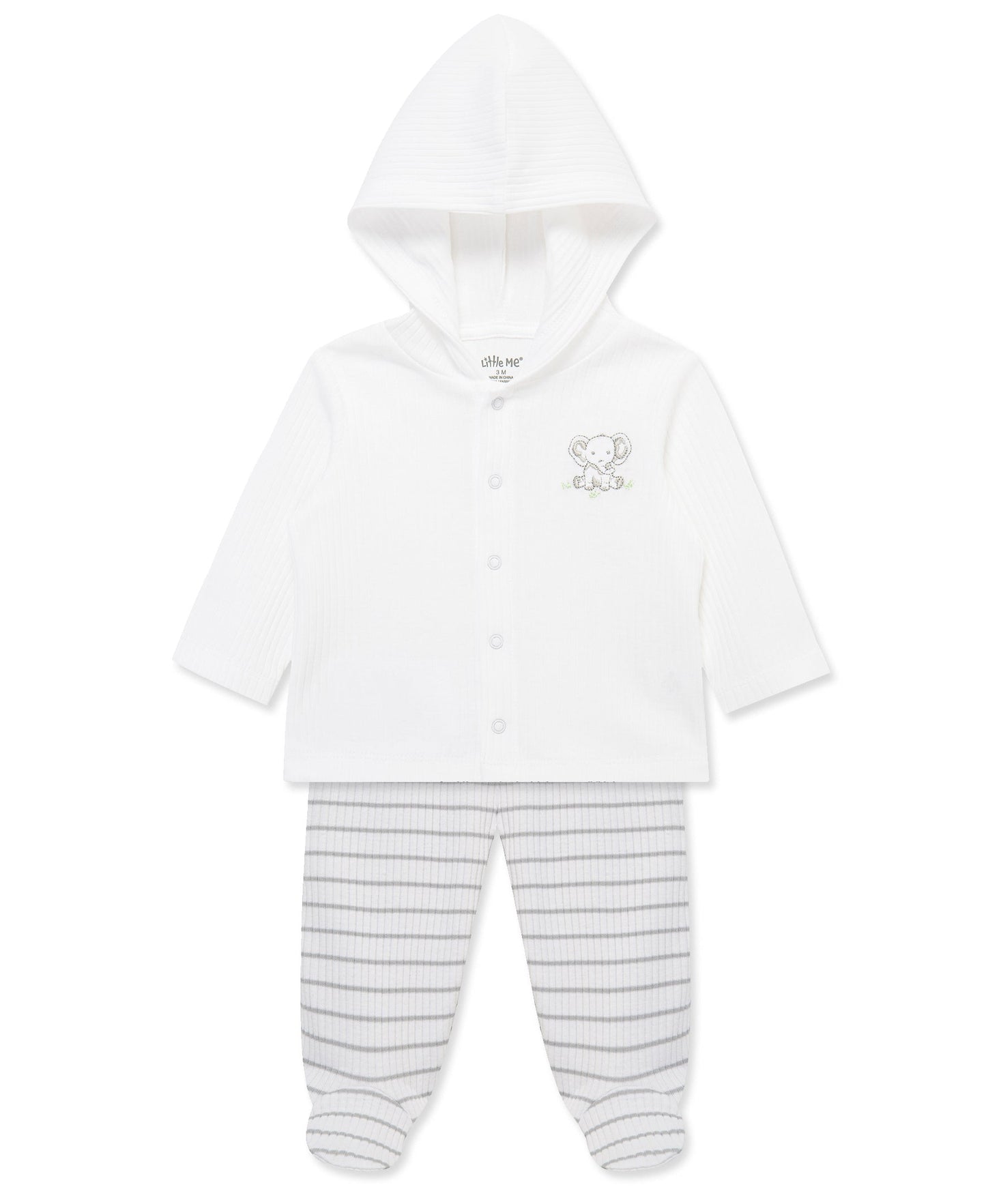 Baby Elephants 2-Piece Cardigan Set