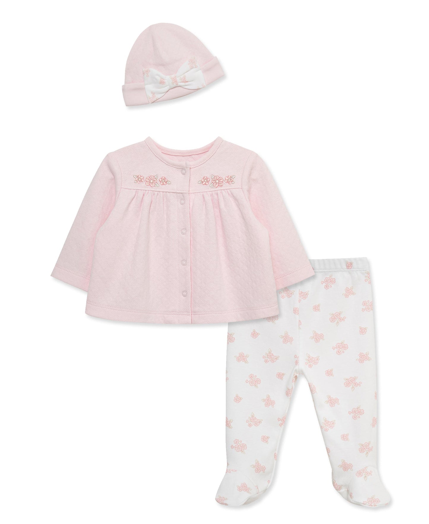 Dainty Bears Cardigan Set & Hat