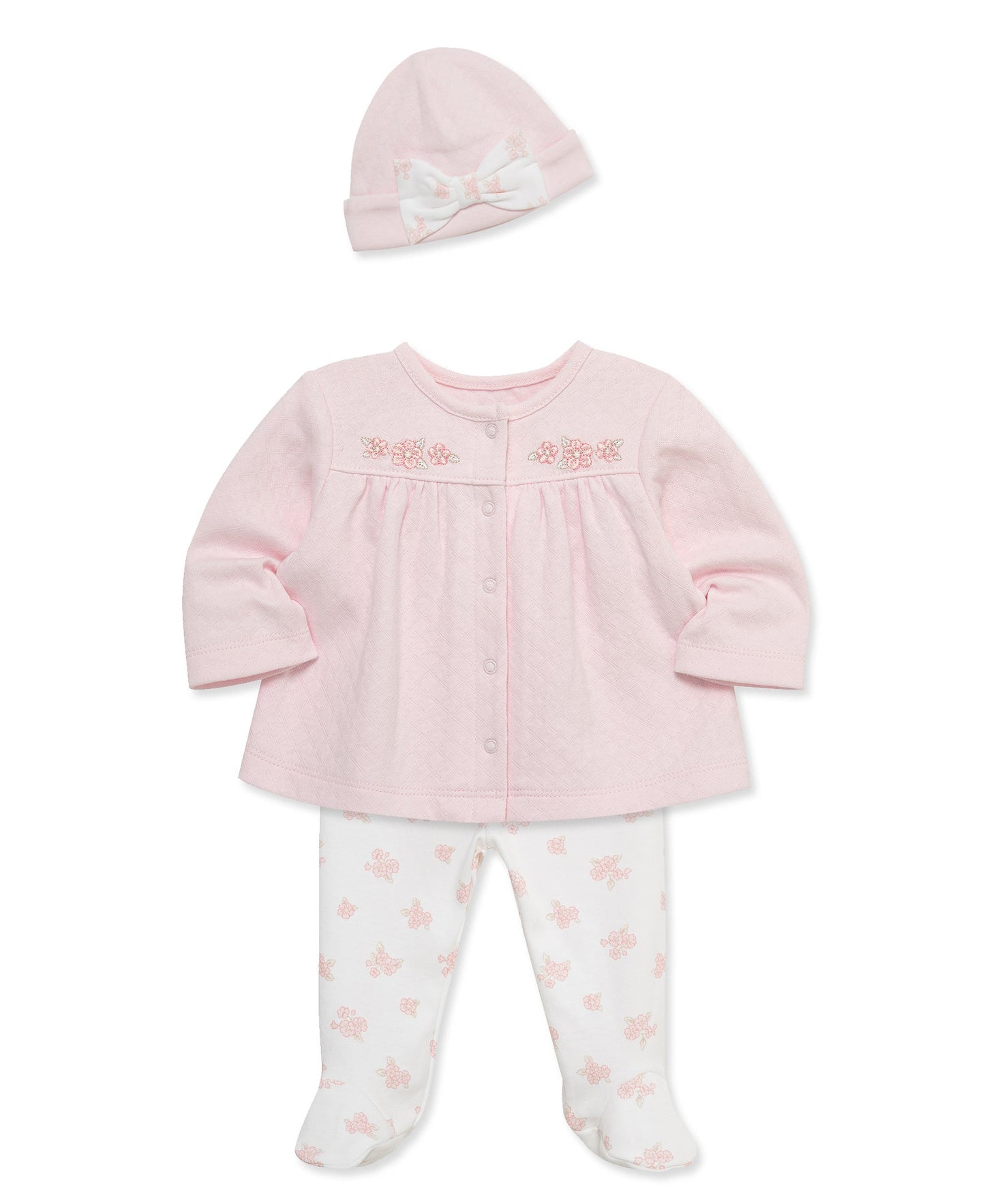 Dainty Bears Cardigan Set & Hat