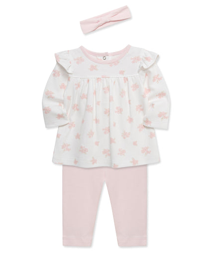 Dainty Bears 3-Piece Pant Set & Headband