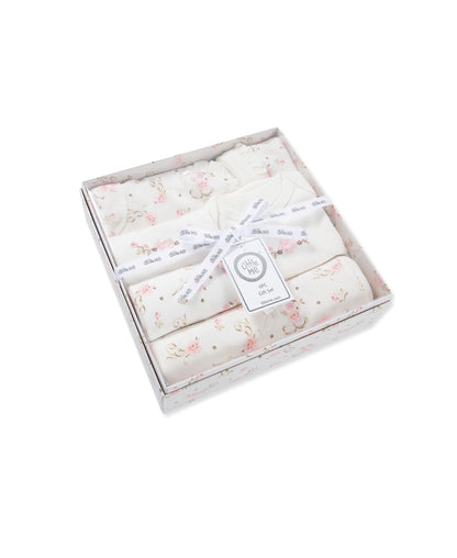 Vintage Rose Print Baby Gift Box Set