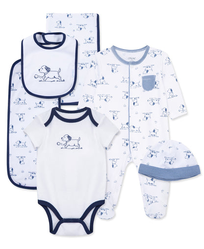 Puppy Toile Printed Gift Box Set