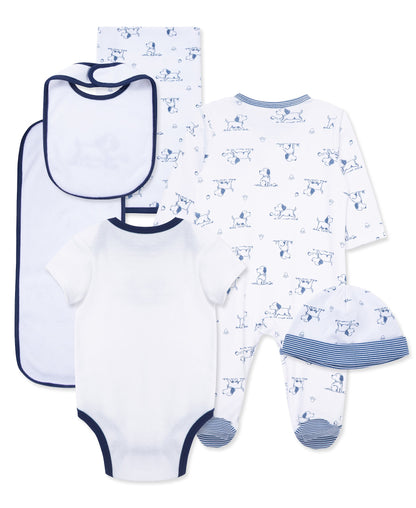 Puppy Toile Printed Gift Box Set