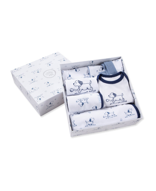 Puppy Toile Printed Gift Box Set