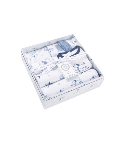 Puppy Toile Printed Gift Box Set
