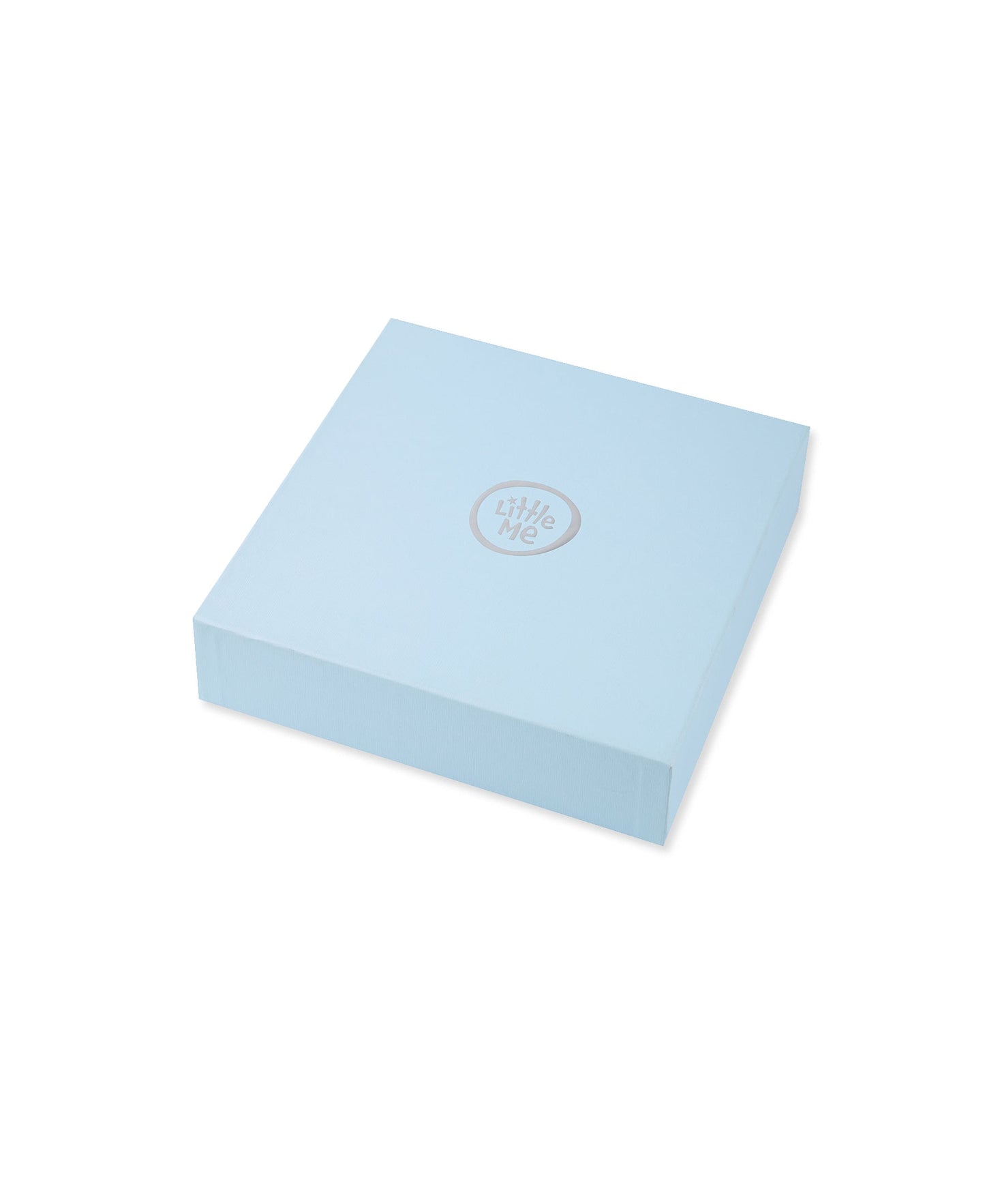 Blue Cable Sweater & Blanket Gift Box