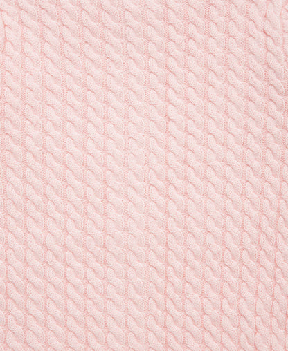Pink Cable Sweater & Blanket Gift Box