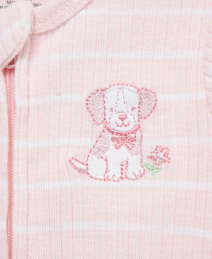 Pretty Puppies 2-Way-Zip Footies (2-Pack)