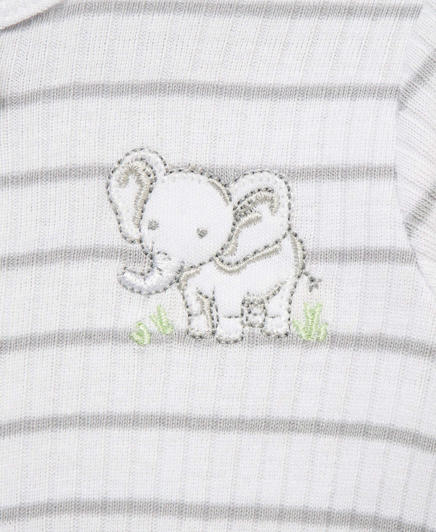 Baby Elephants 2-Way-Zip Footies (2-Pack)