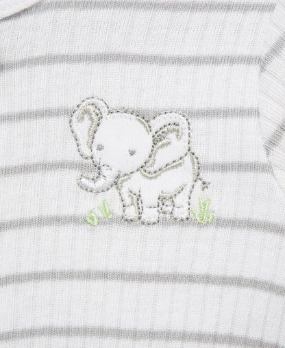 Baby Elephants 2-Way-Zip Footies (2-Pack)