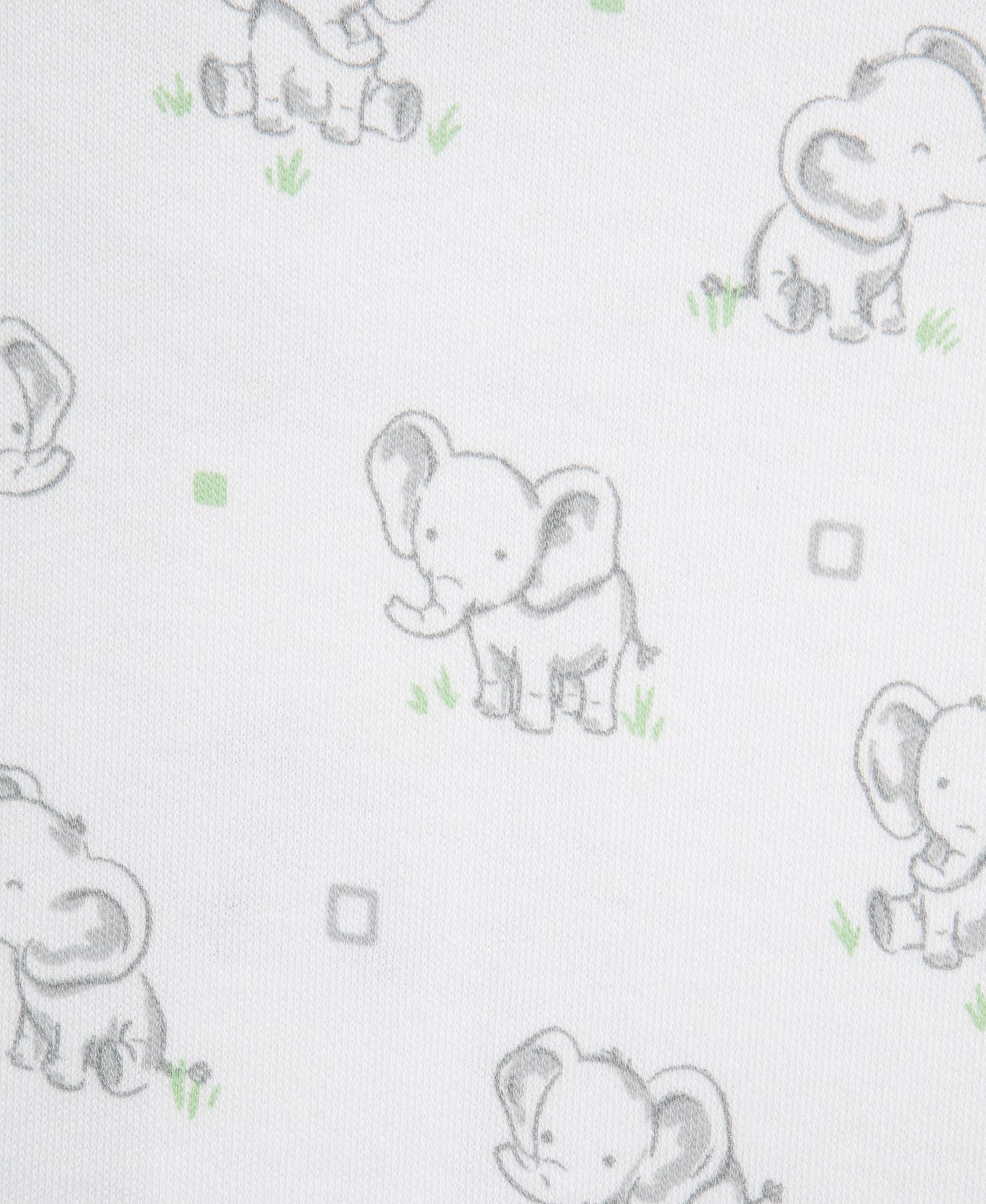Baby Elephants 2-Way-Zip Footies (2-Pack)