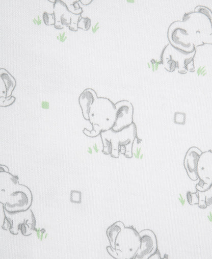 Baby Elephants 2-Way-Zip Footies (2-Pack)