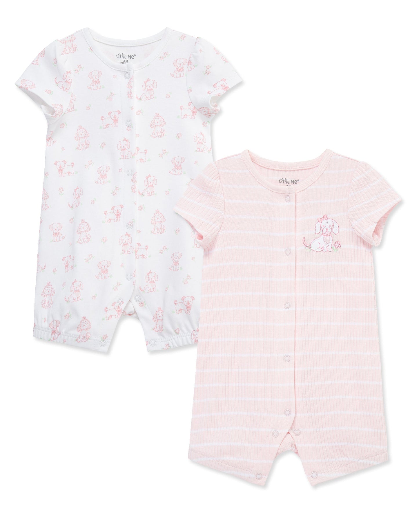 Pretty Puppies Rompers (2-Pack)