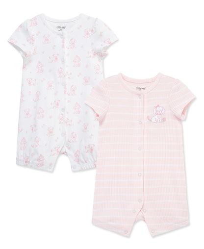 Pretty Puppies Rompers (2-Pack)