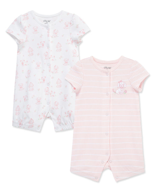 Pretty Puppies Rompers (2-Pack)