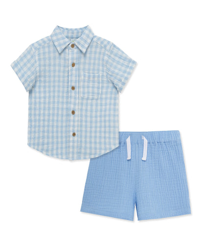 Check Woven Short Set (12M-24M)