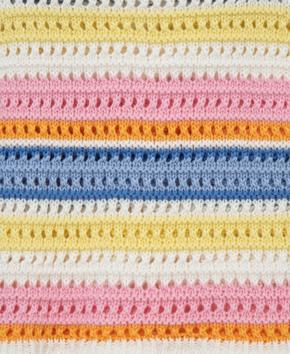 Fun Stripe Pointelle Knit Short Set (12M-24M)
