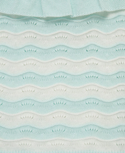 Aqua Pointelle Knit Short Set (12M-24M)