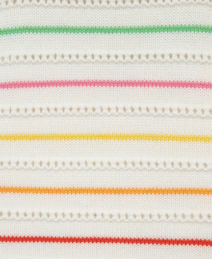 Thin Stripe Pointelle Knit Short Set (12M-24M)