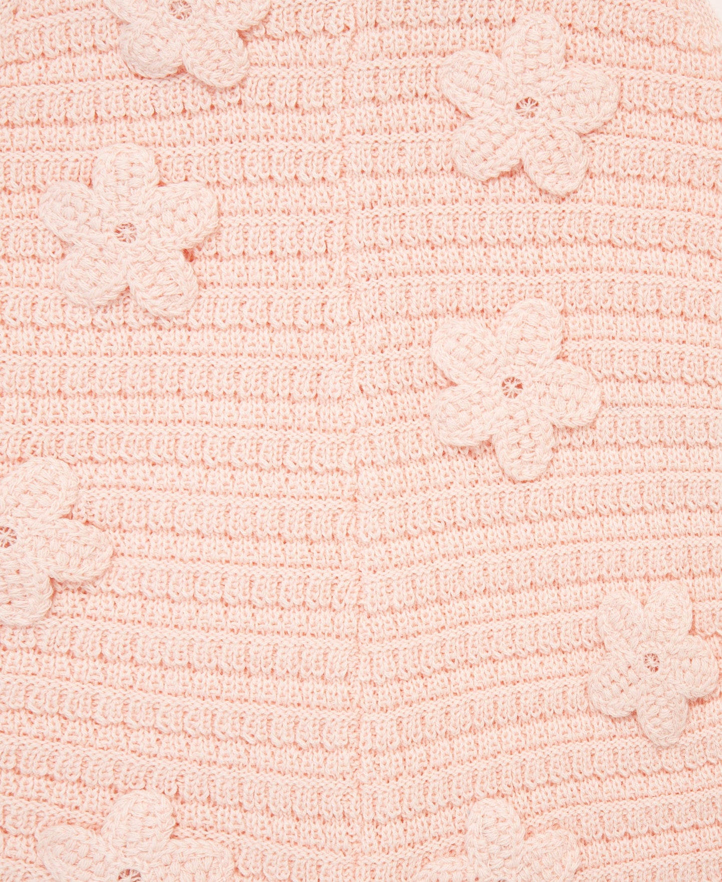Flower Pointelle Knit Romper (12M-24M)