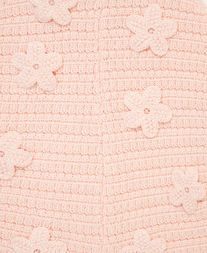 Flower Pointelle Knit Romper (2T-4T)