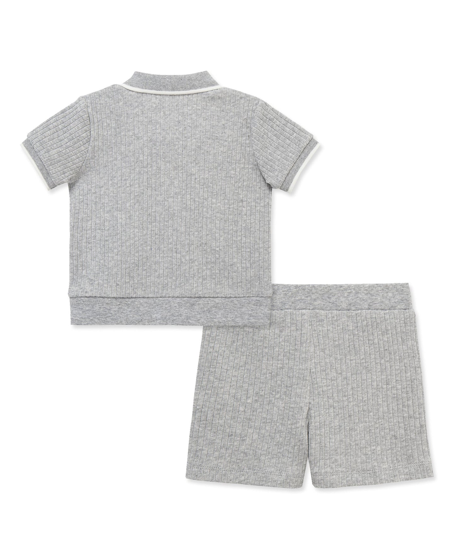 Heather Grey 2-Piece Short Set (2T-4T)